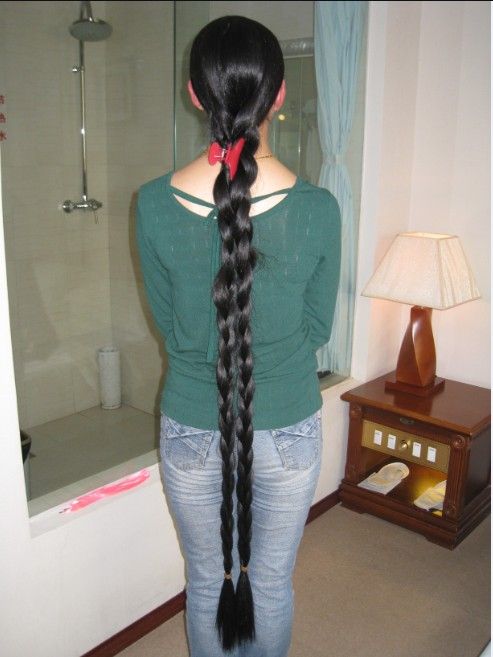 Beautiful long hair girl An Ji-1
