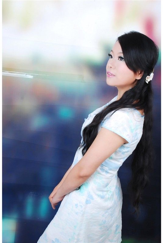 yixue's artistic photos of long hair