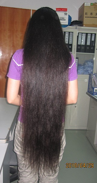 Thigh length long hair from Shenzhen, Guangdong province