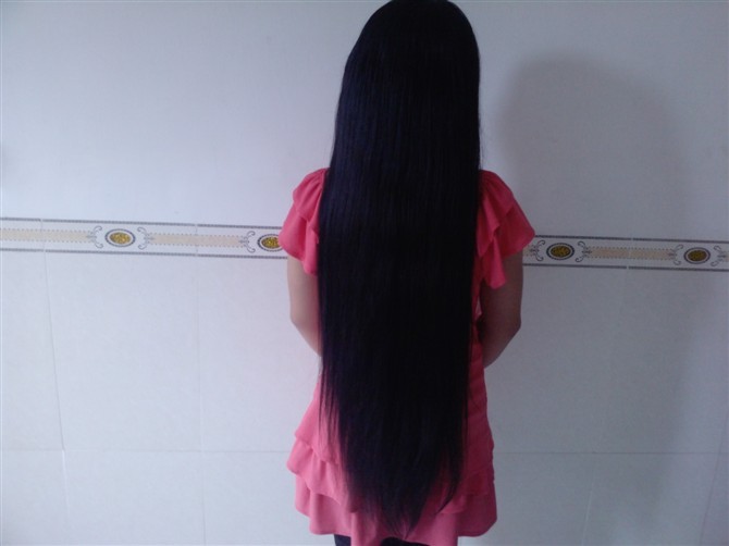 Little girl with 80cm long hair from Guangzhou city, Guangdong province