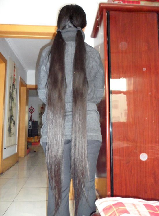 Hair longer than 1.4 meters