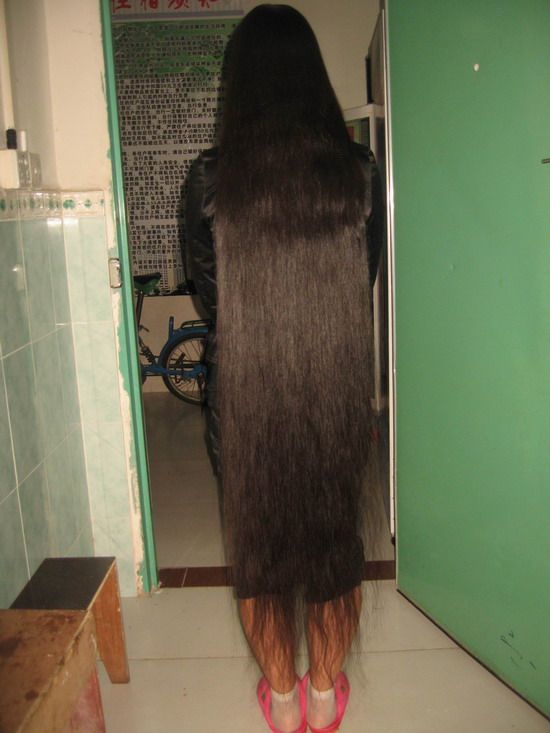 1.53 meters long hair photos taken by huqing