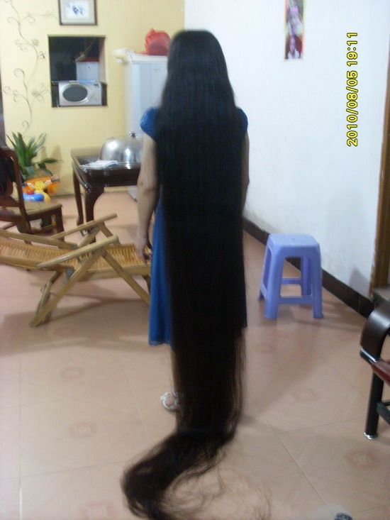 2.8 meters super long hair from Fujian province