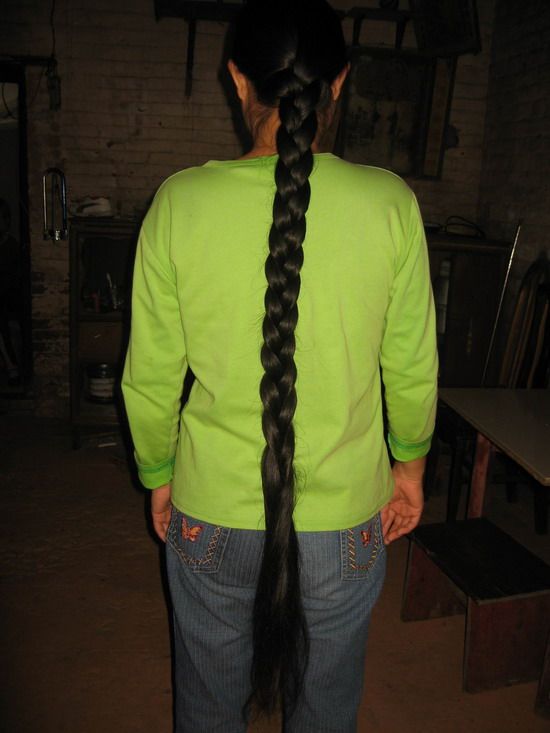 125cm long hair photos taken by huqing