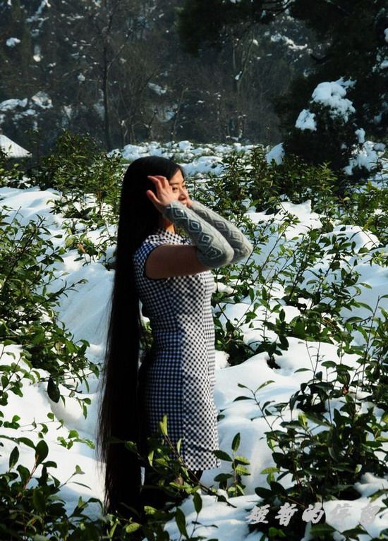 Le Ying's photos in snow day from Hangzhou