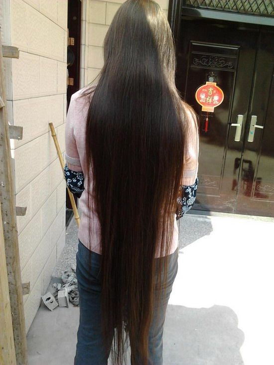 1.3 meters long hair is not thick