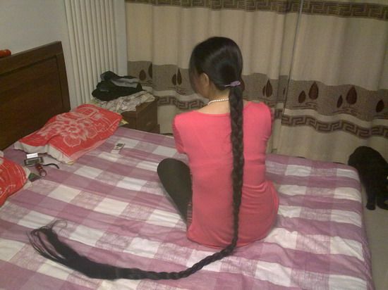 2 meters long hair from Qinhuangdao city, Hebei province