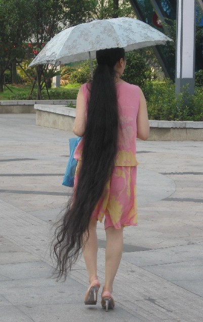 Long thick ponytail from Pingxiang, Jiangxi province