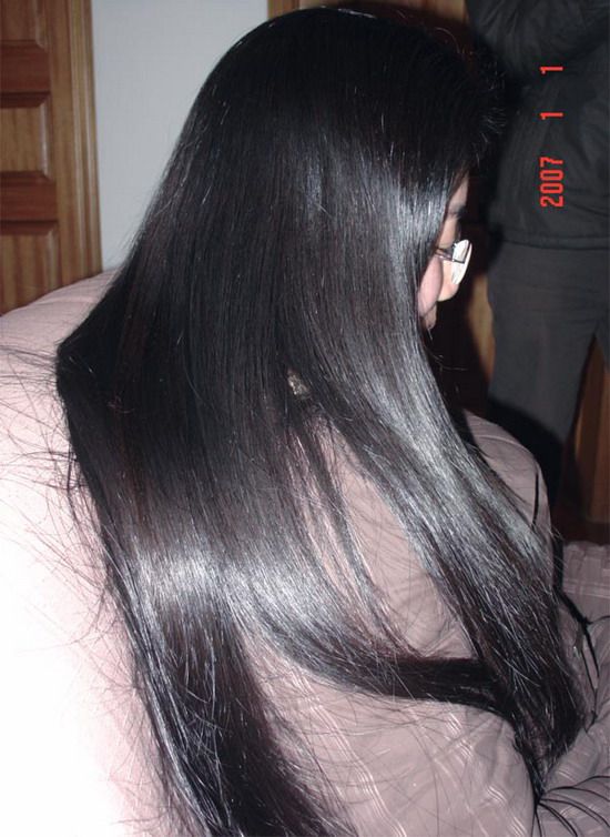 Long hair photos of yingzibaobei in 2007