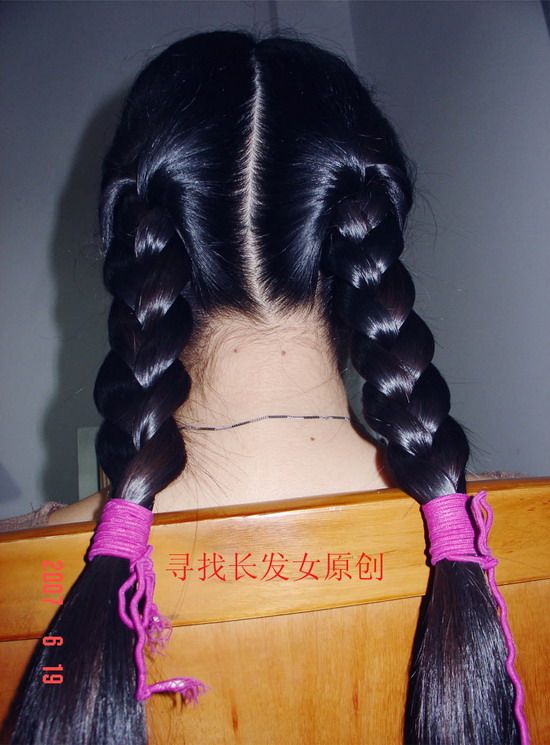Long hair photos of yingzibaobei in 2007