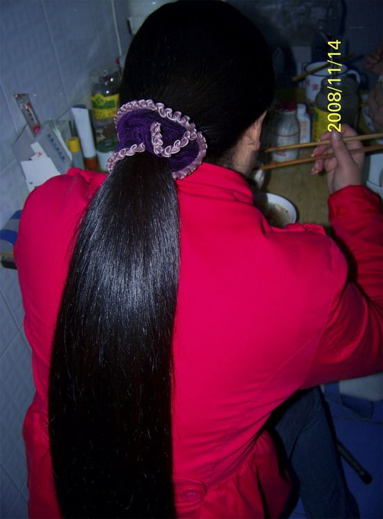 yingzibaobei's long ponytail