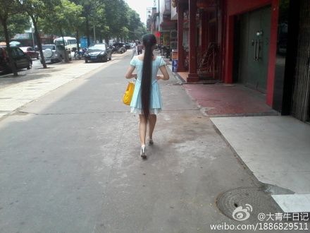 Long hair photos from Chinese twitter