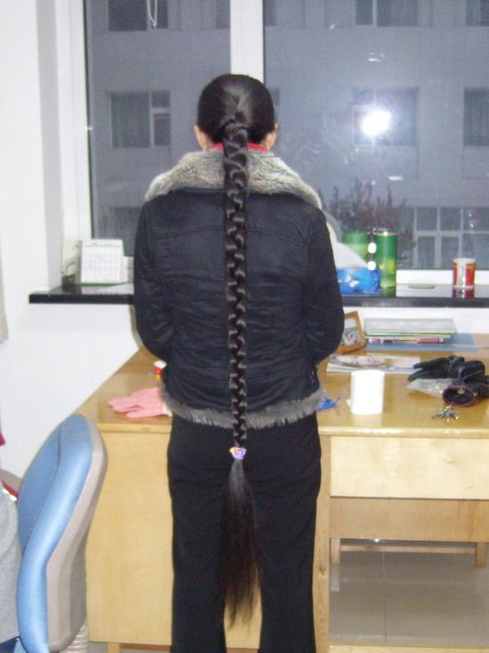Long braid photos of Zhao Jing