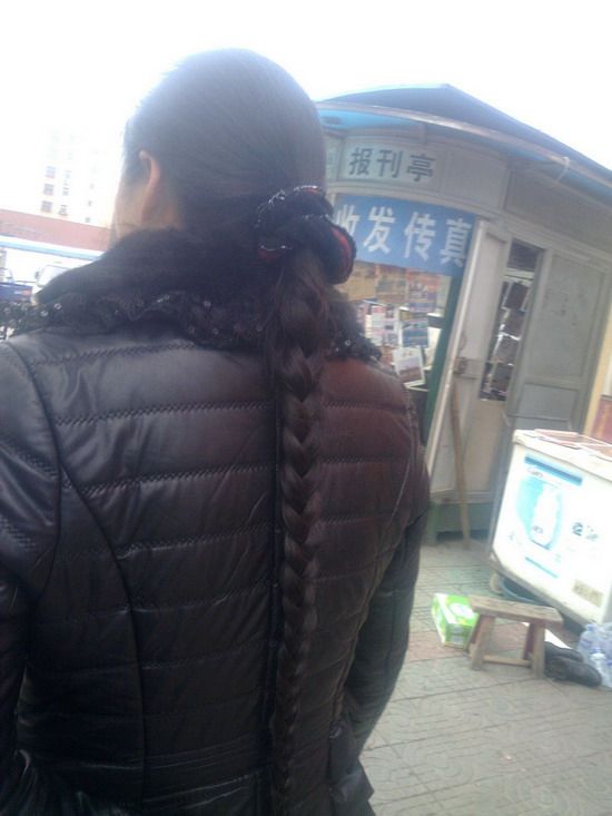 Streetshot of 2 long braid ladies by lidunjun