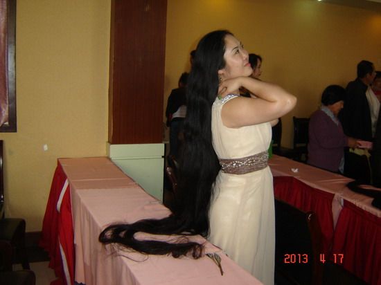 Hu Ting in 2013 long hair festival