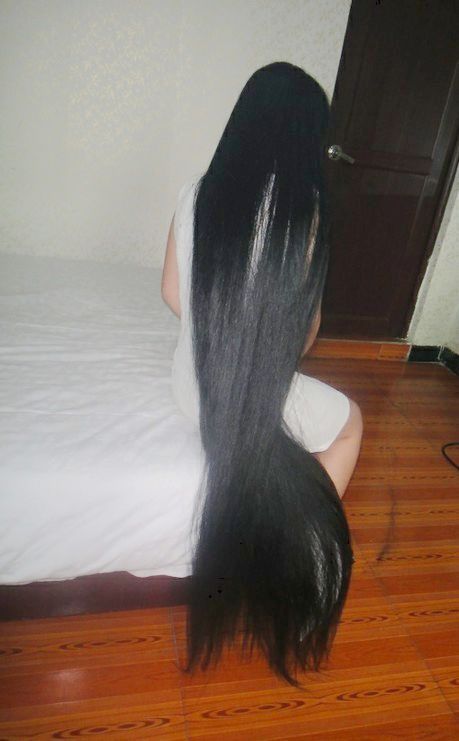 1.6 meters thick long hair