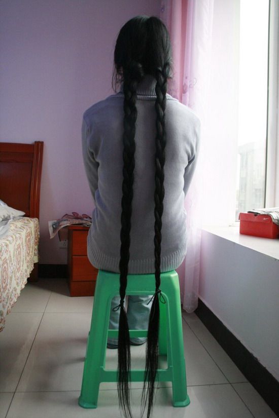 Super long braid photos taken by yutianjinfan