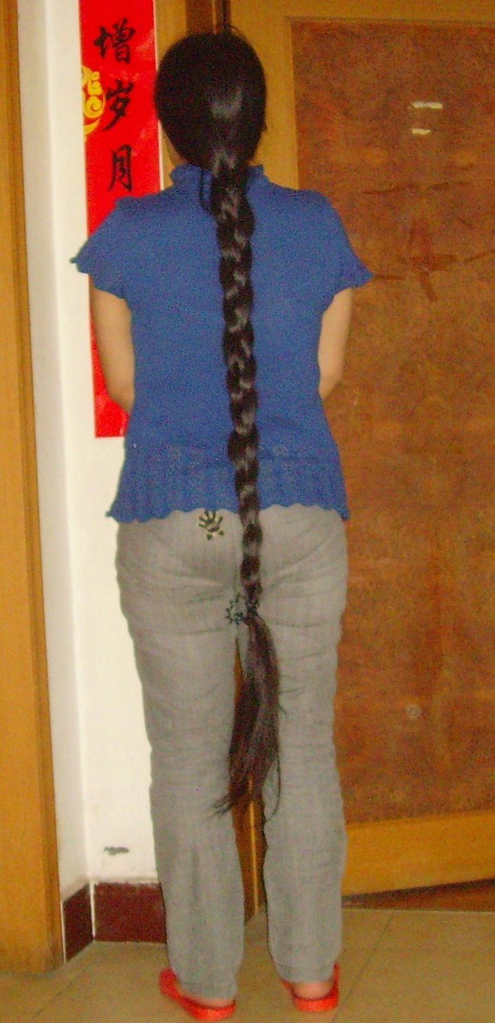 Knee length long braid from Jilin