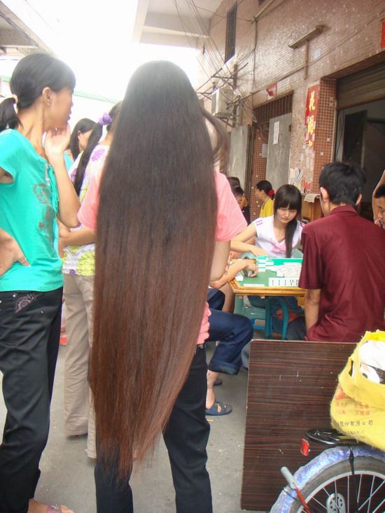 1.2 meters thick long hair photos taken by huqing