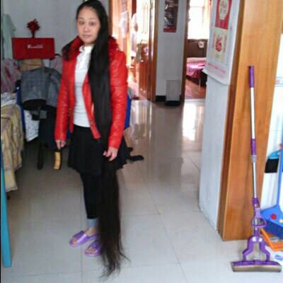 1.7 meters long hair lady from Shangrao-8