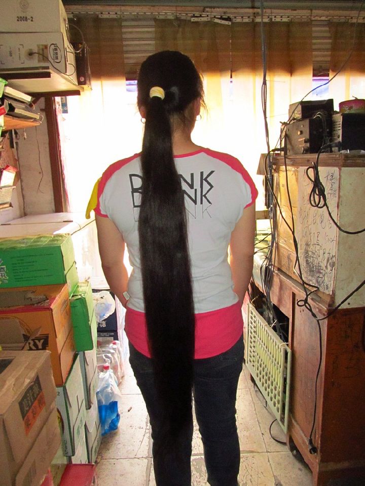 1.05 meters long hair with 3 hairstyles