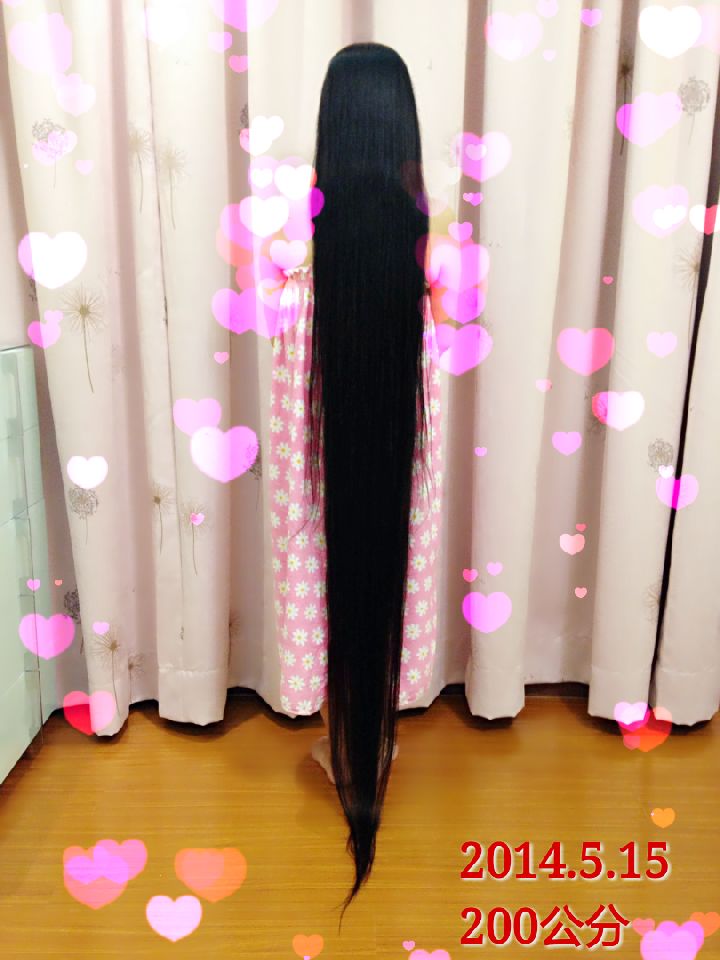 She Yanhong grows her long hair to 2 meters