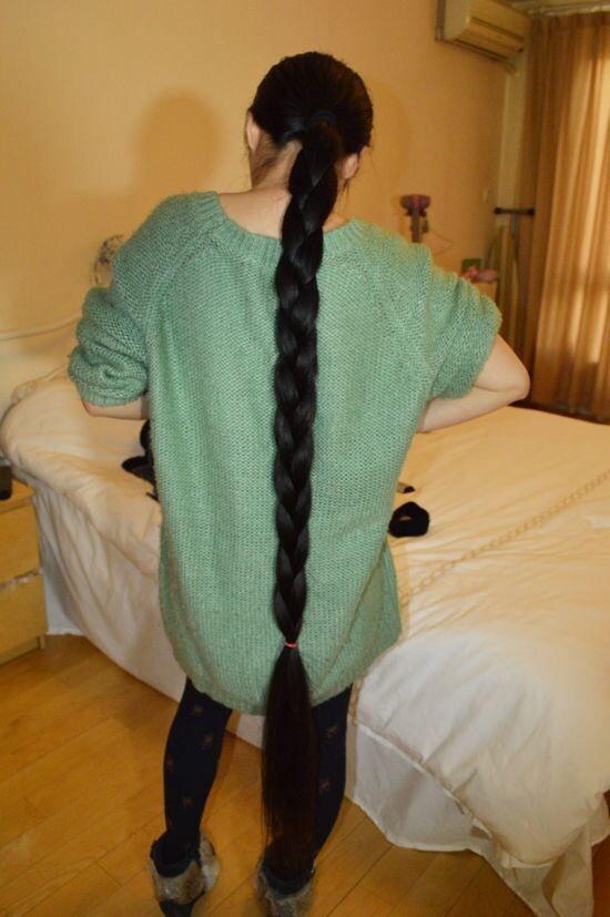The long braid is so beautiful