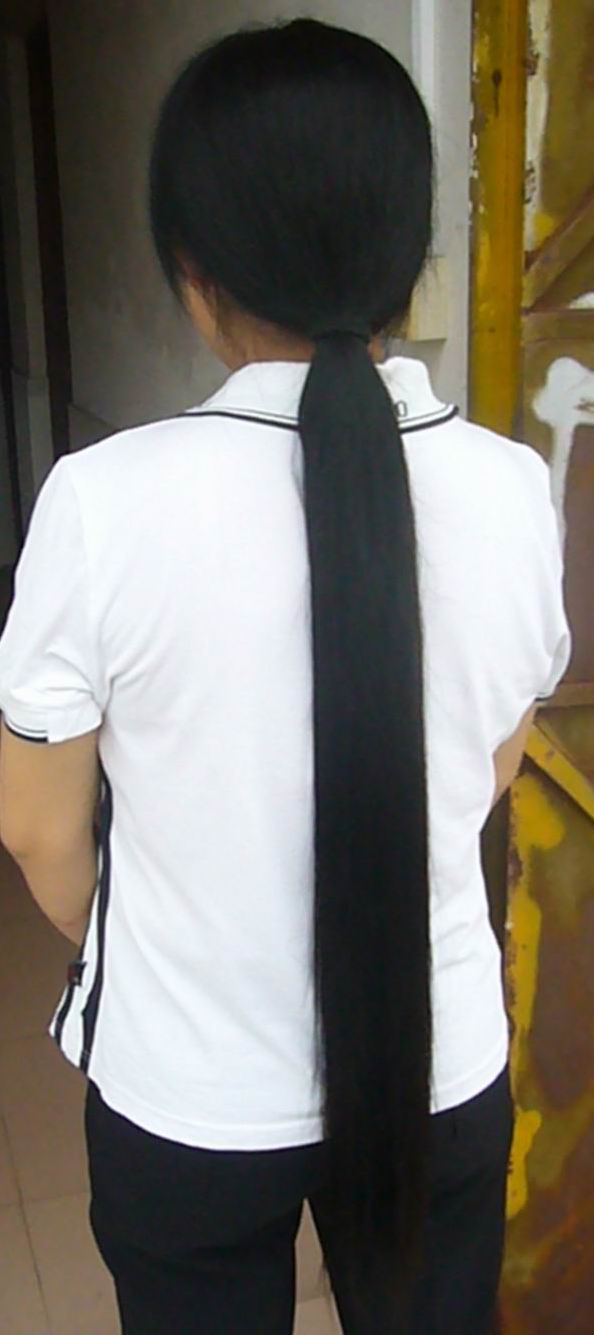 2 long hair about 1 meter