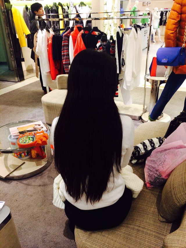 Waist length long hair of 25 years girl