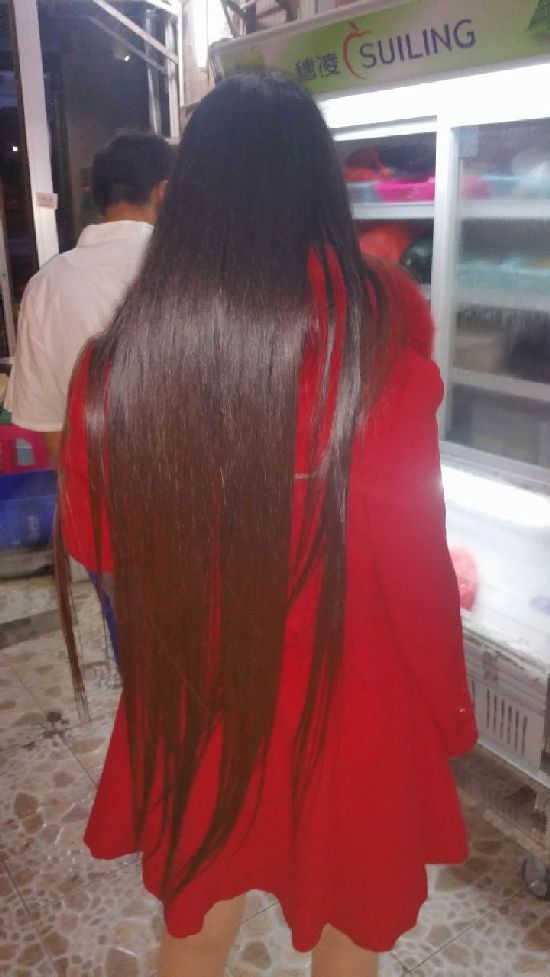 Long hair boss of a restaurant