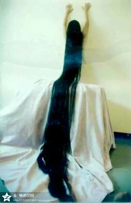 2 super long hair photos in qq