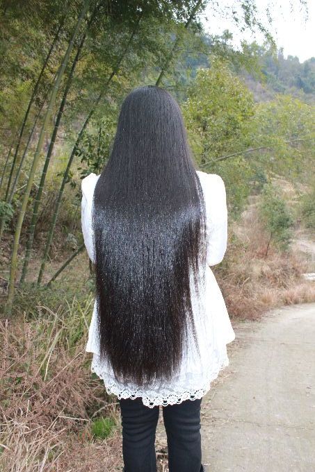 76cm silky long hair