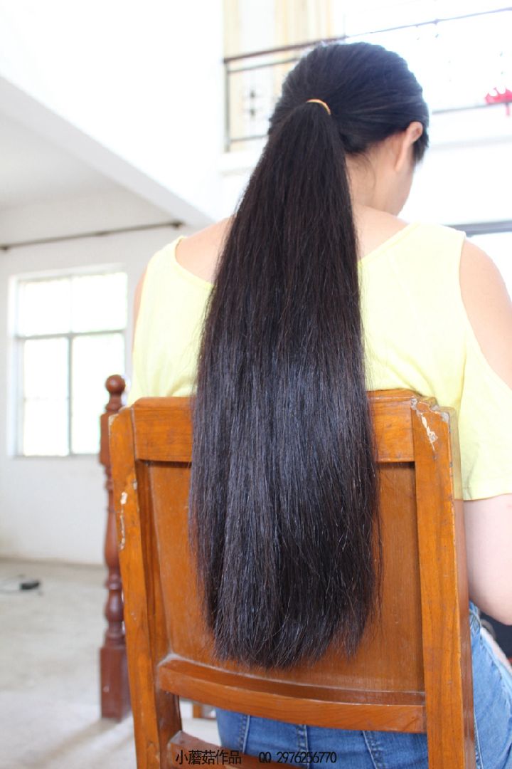 Waist length thick long hair - []