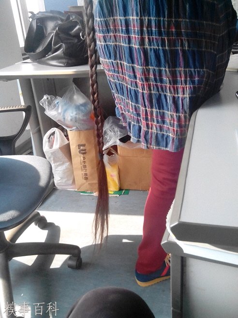 Only see half of her super long braid