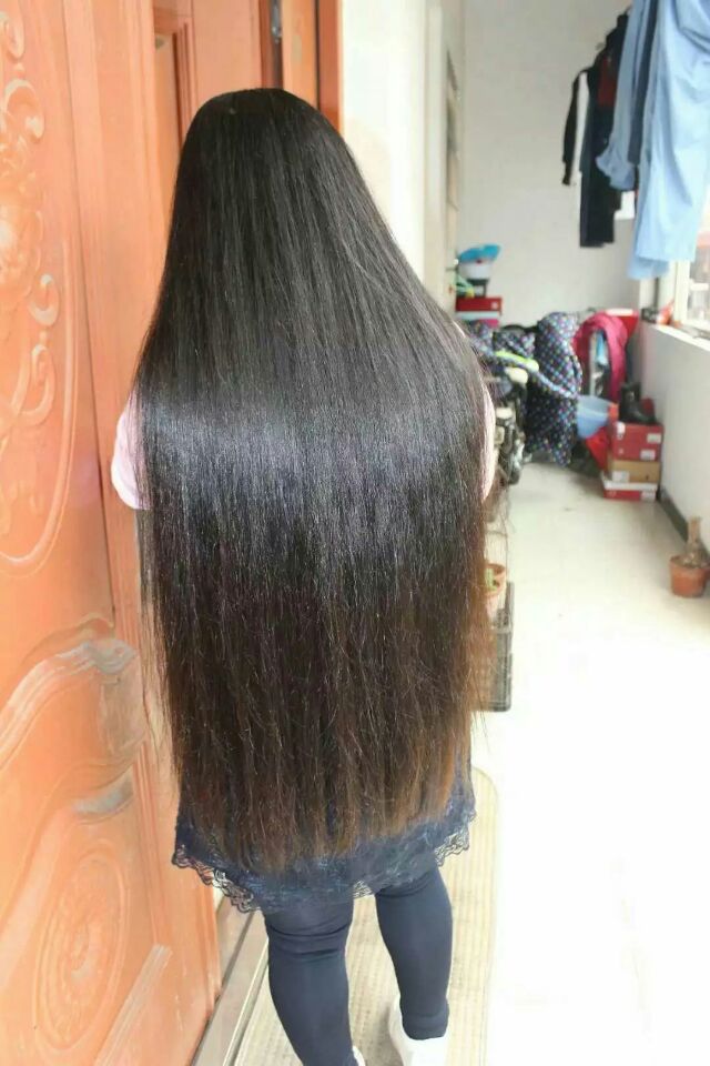 Grow long hair from hip length to calf length - []